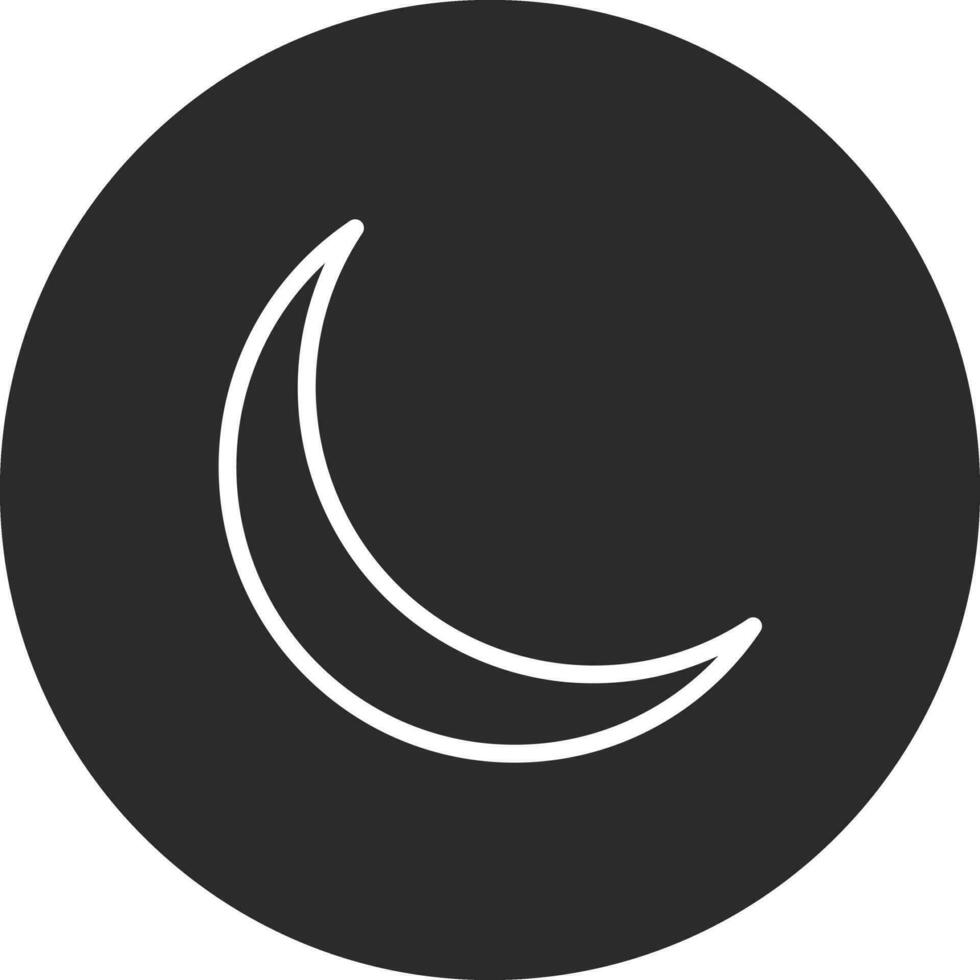 Waxing Moon Vector Icon