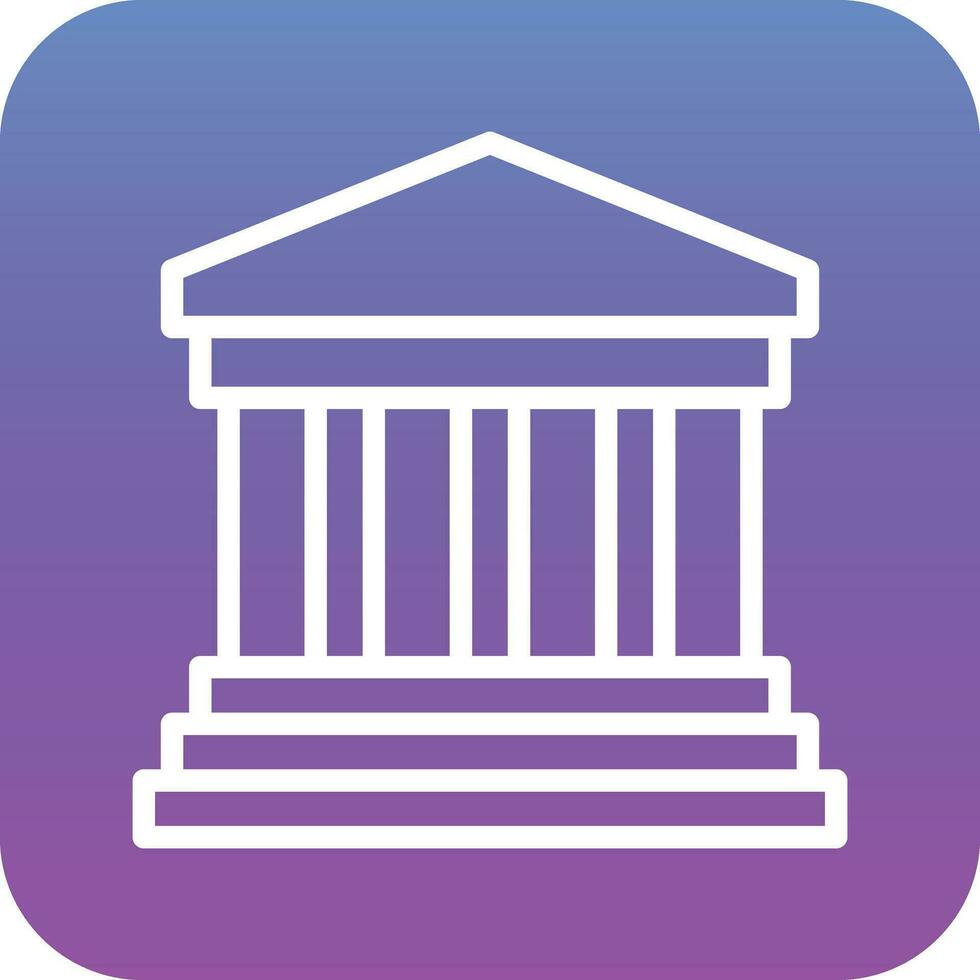Greek Temple Vector Icon