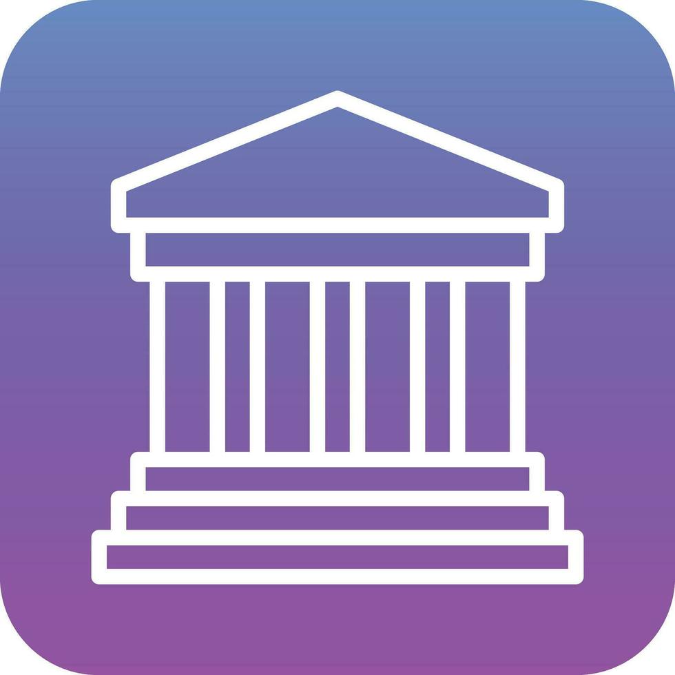 Greek Temple Vector Icon