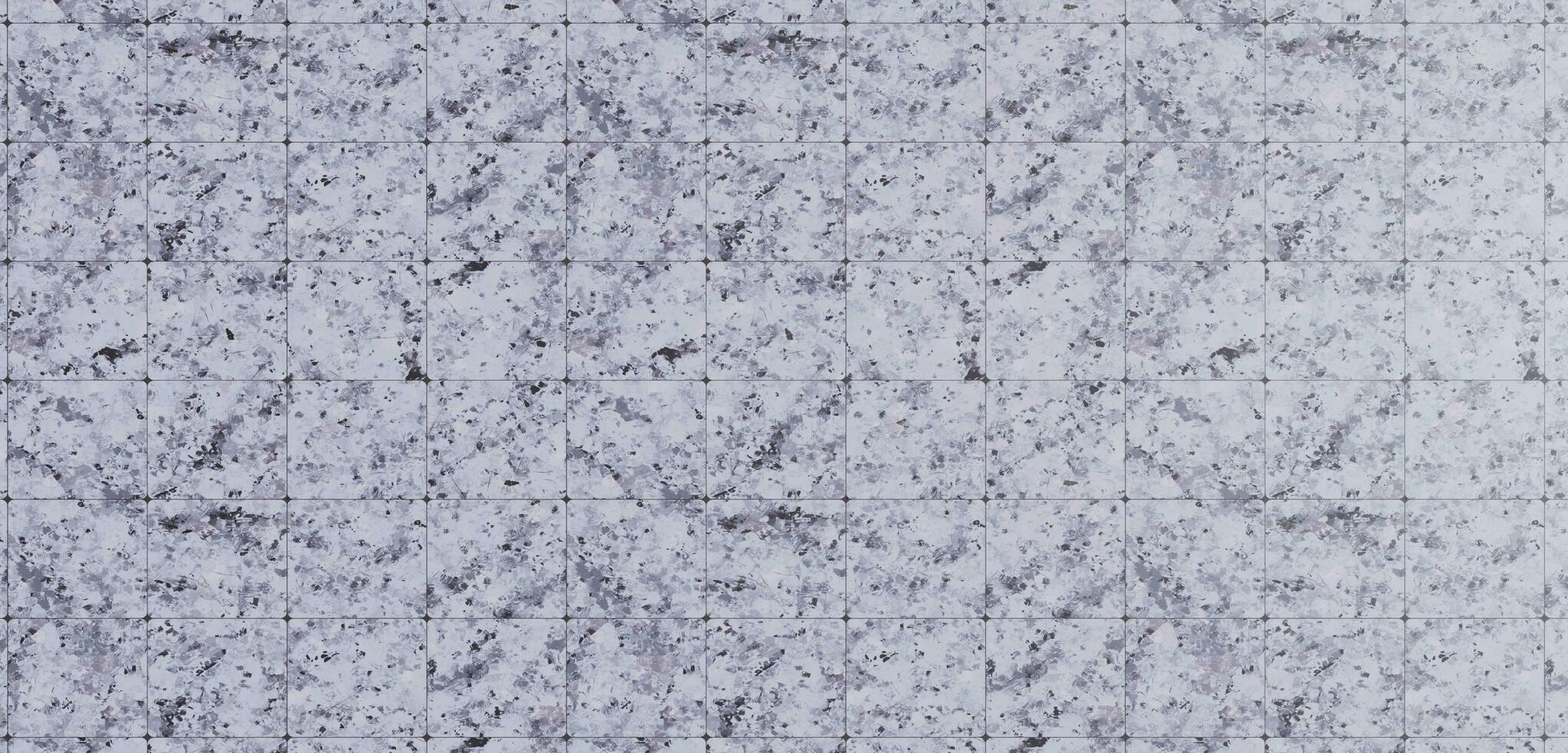 Square stone tile floor Tile block wall Square granite road 3D illustration photo