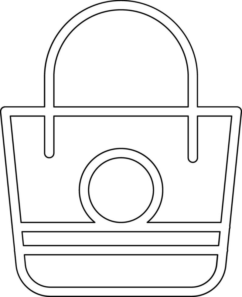 Beach Bag Vector Icon