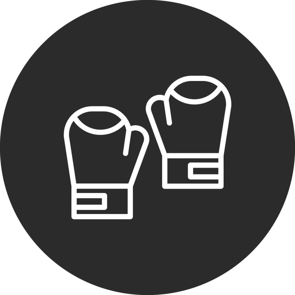 icono de vector de guantes de boxeo