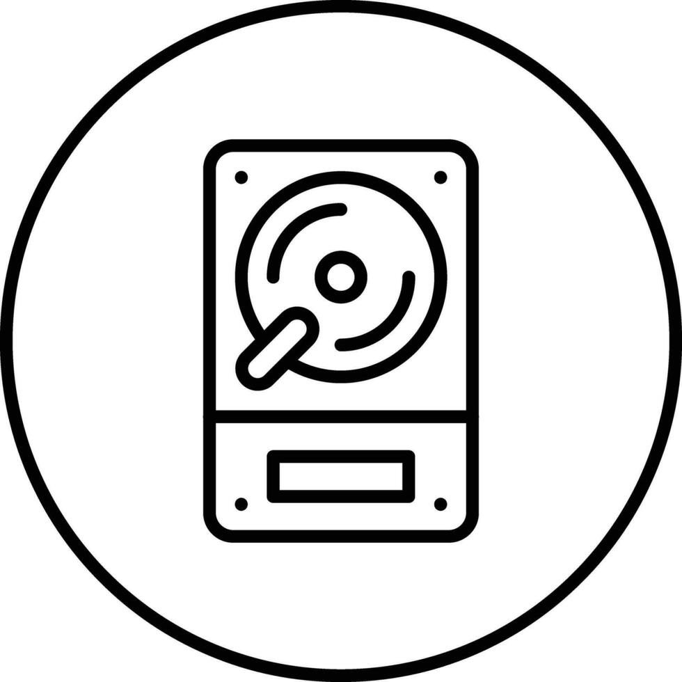 Hard Disk Vector Icon