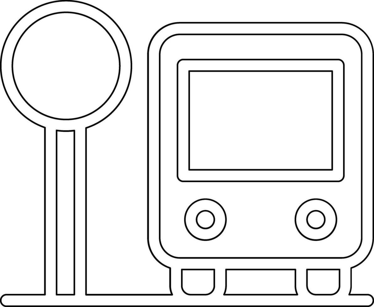 Bus Stop Vector Icon