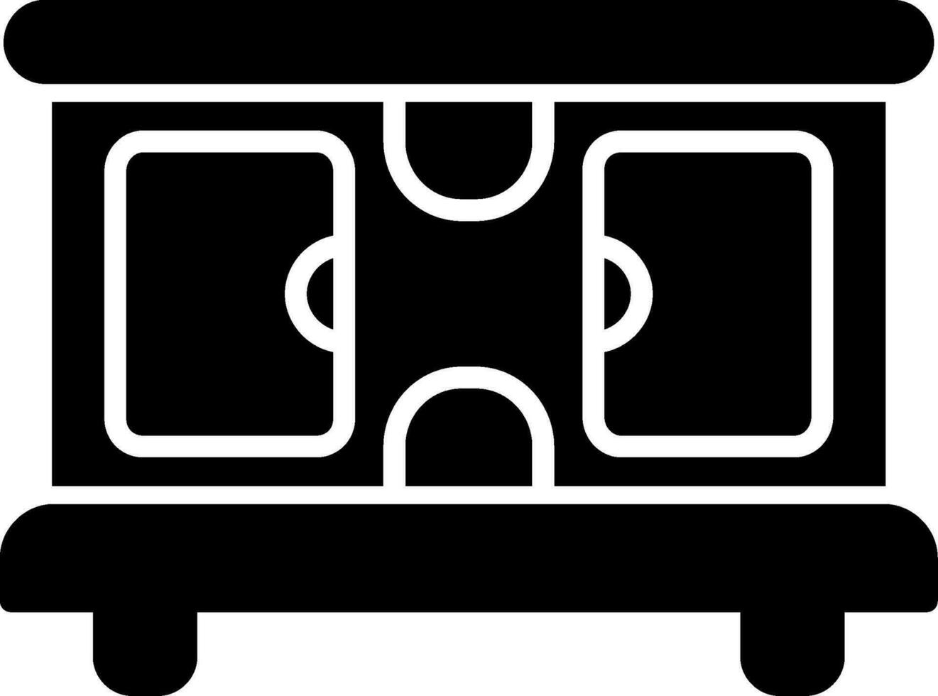 Tv Stand Vector Icon