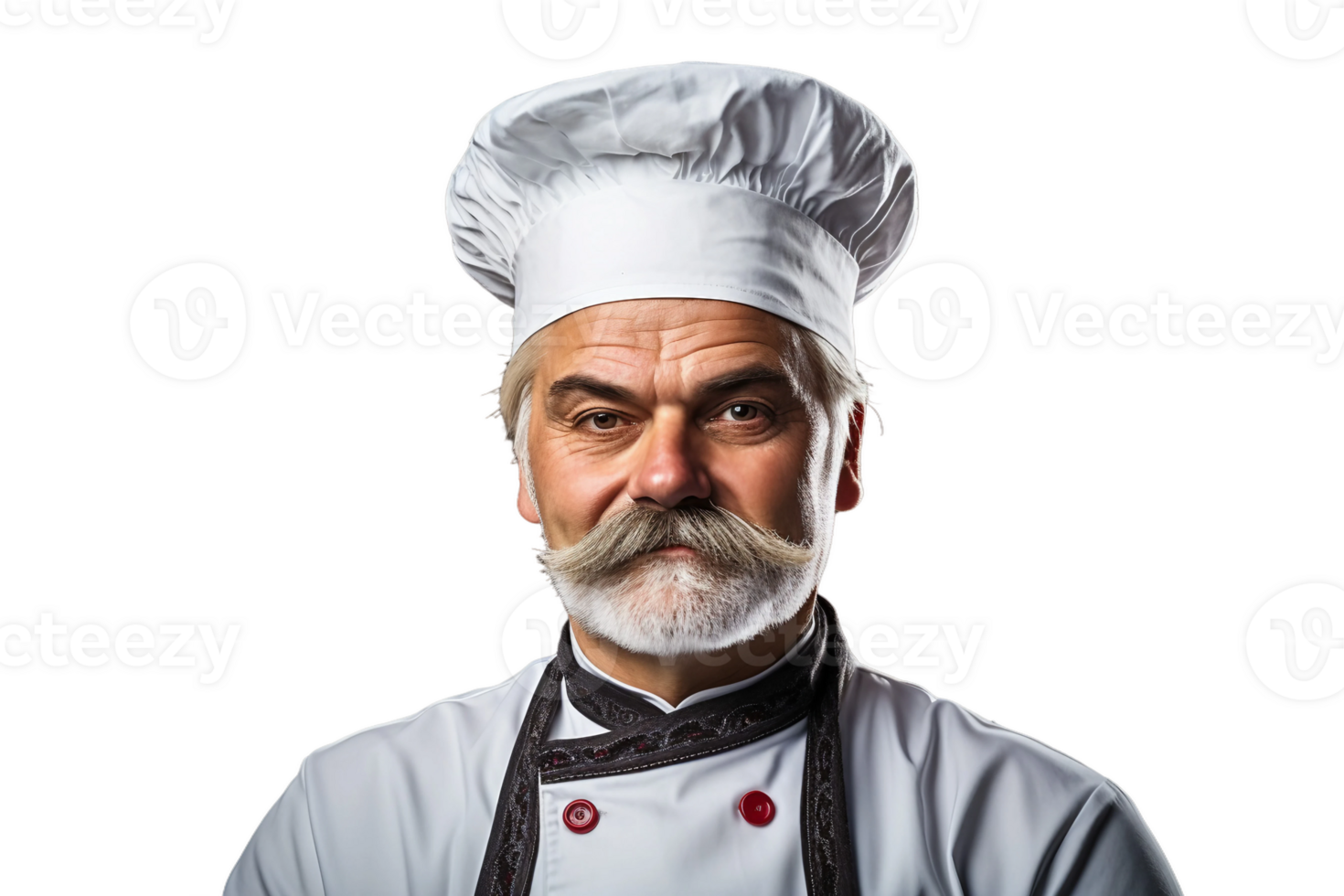 AI generated Traditional German Chef's Elegance on transparent background. png