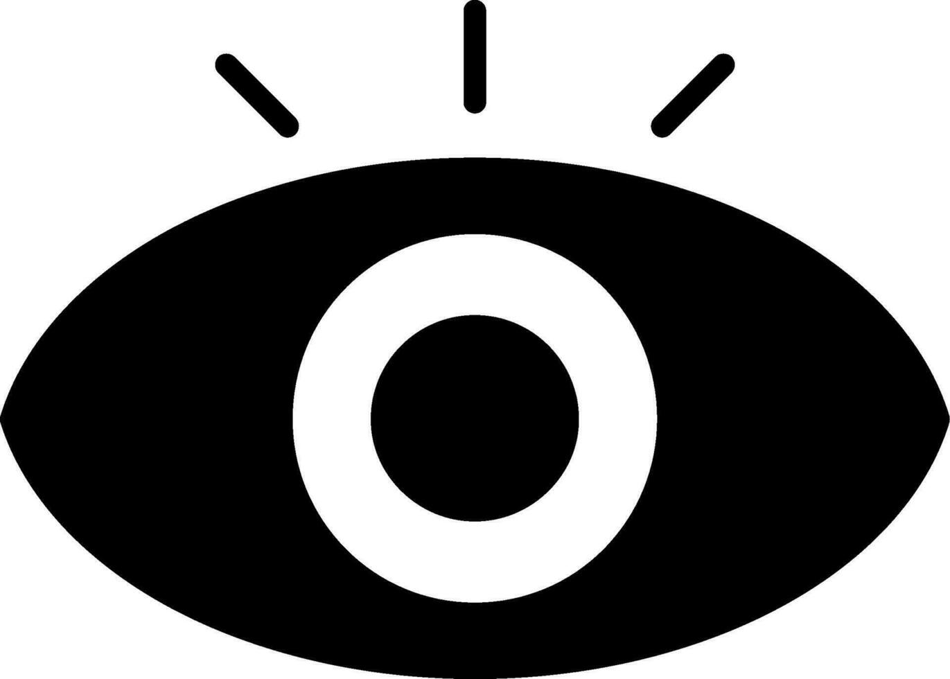 icono de vector de ojo