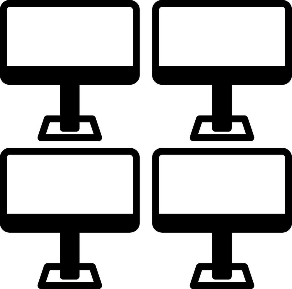 Monitors Vector Icon