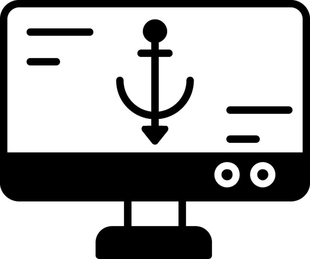 Anchor Text Vector Icon