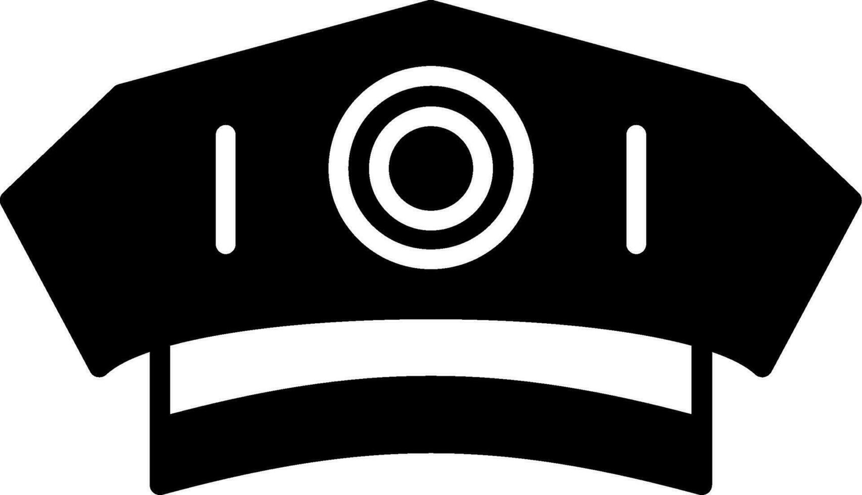 Police Man Hat Vector Icon