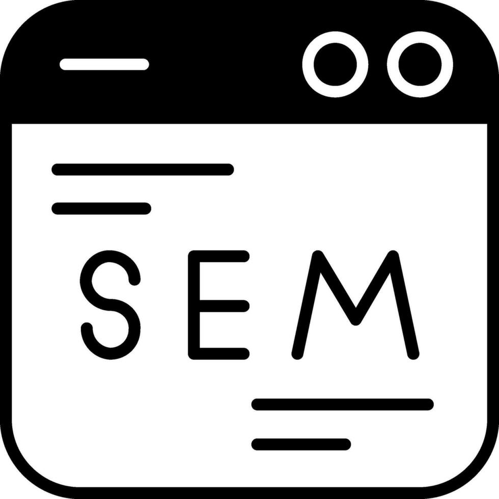 icono de vector de sem