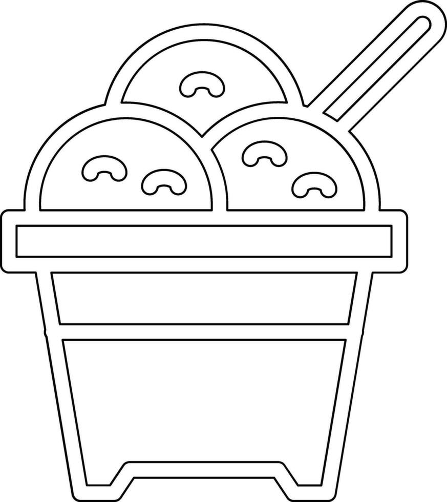 icono de vector de helado