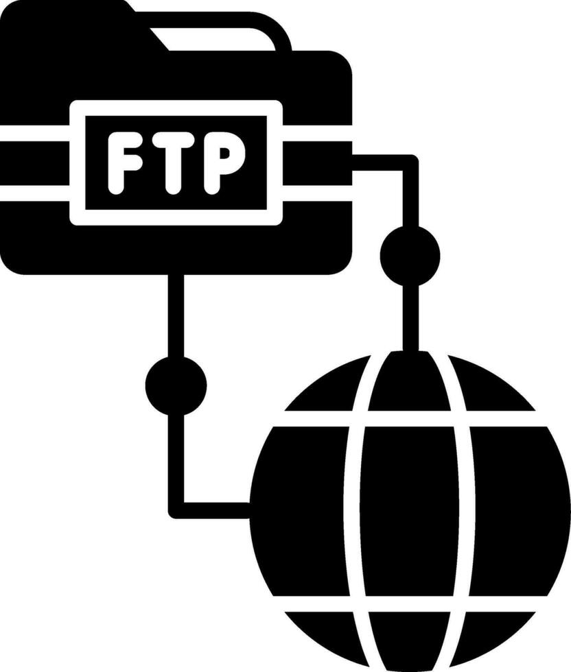 icono de vector ftp