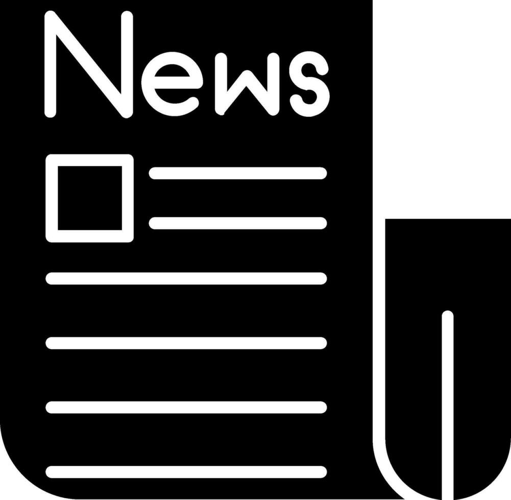 icono de vector de papel de noticias