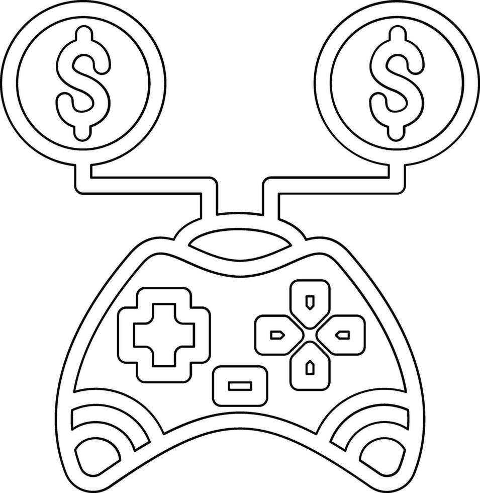 juego dinero vector icono