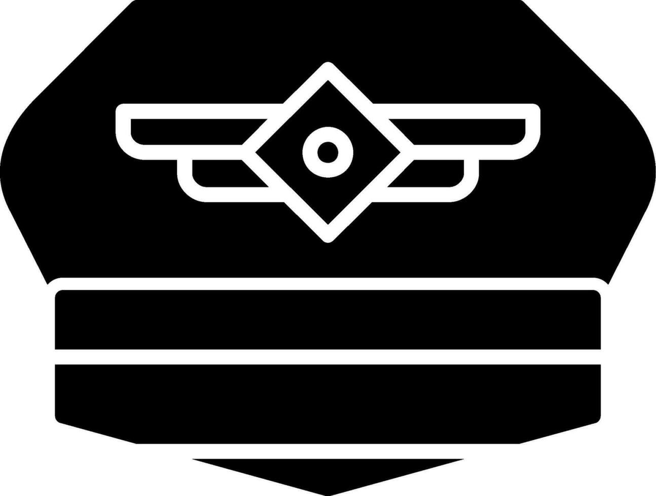 Pilot Hat Vector Icon