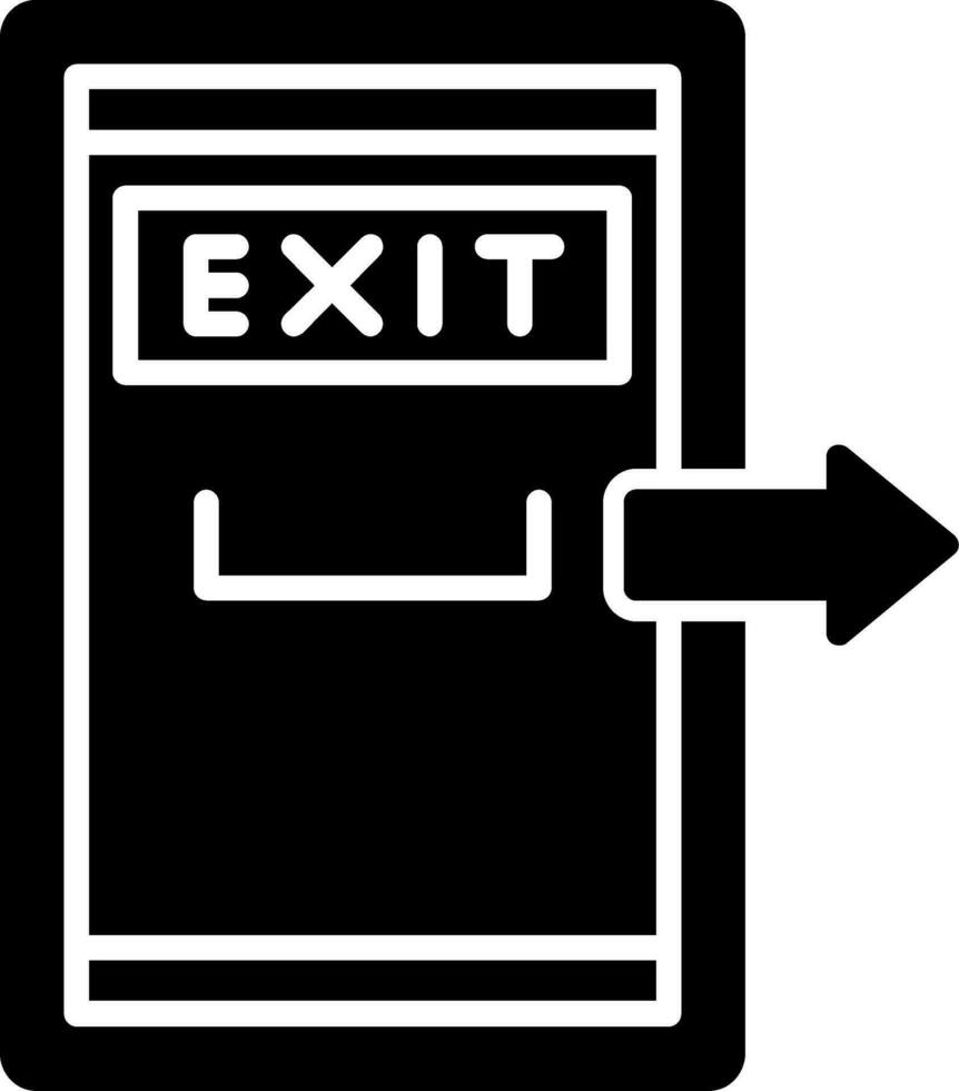 Exit Door Vector Icon