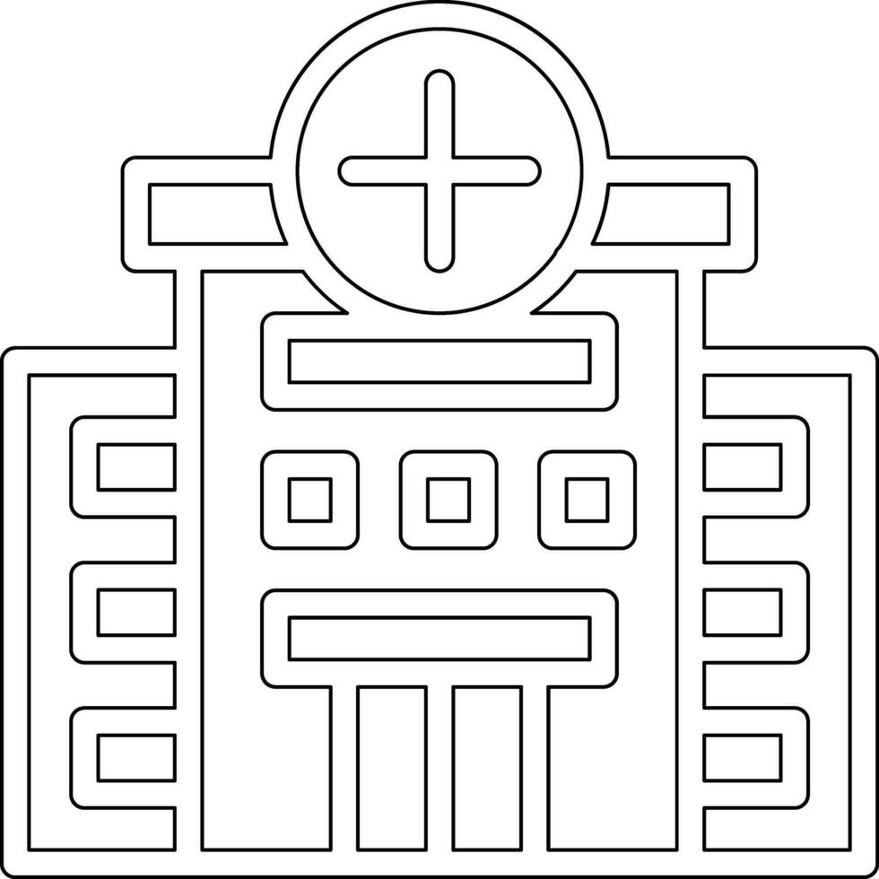 icono de vector de hospital