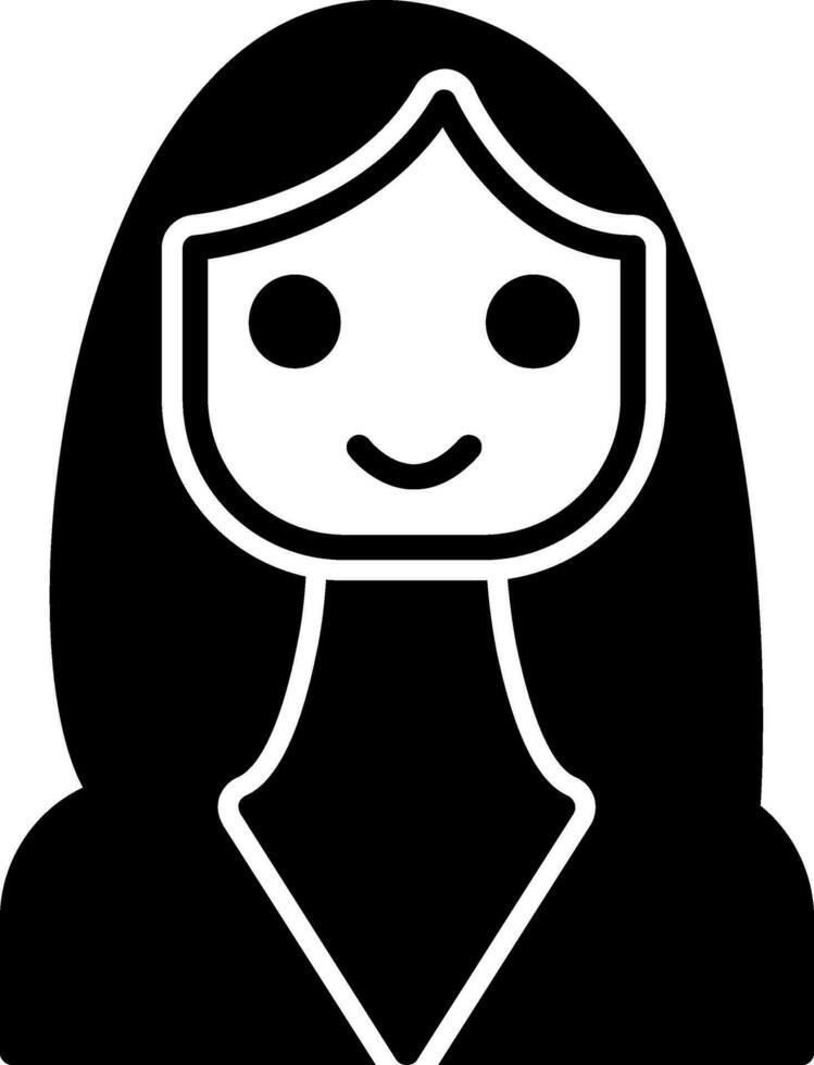 icono de vector de mujer