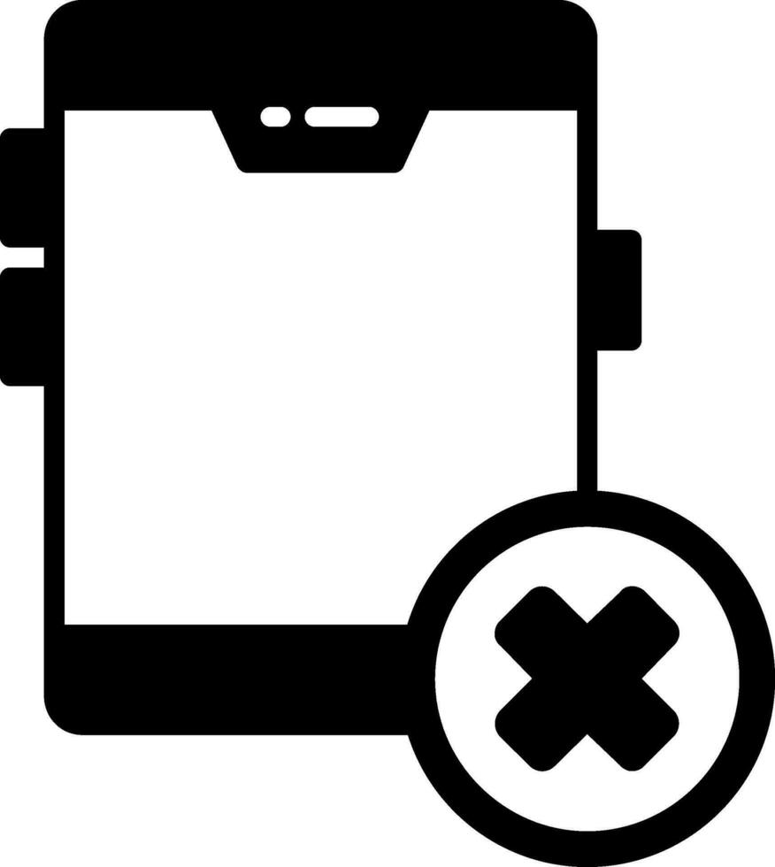 No Cellphone Vector Icon