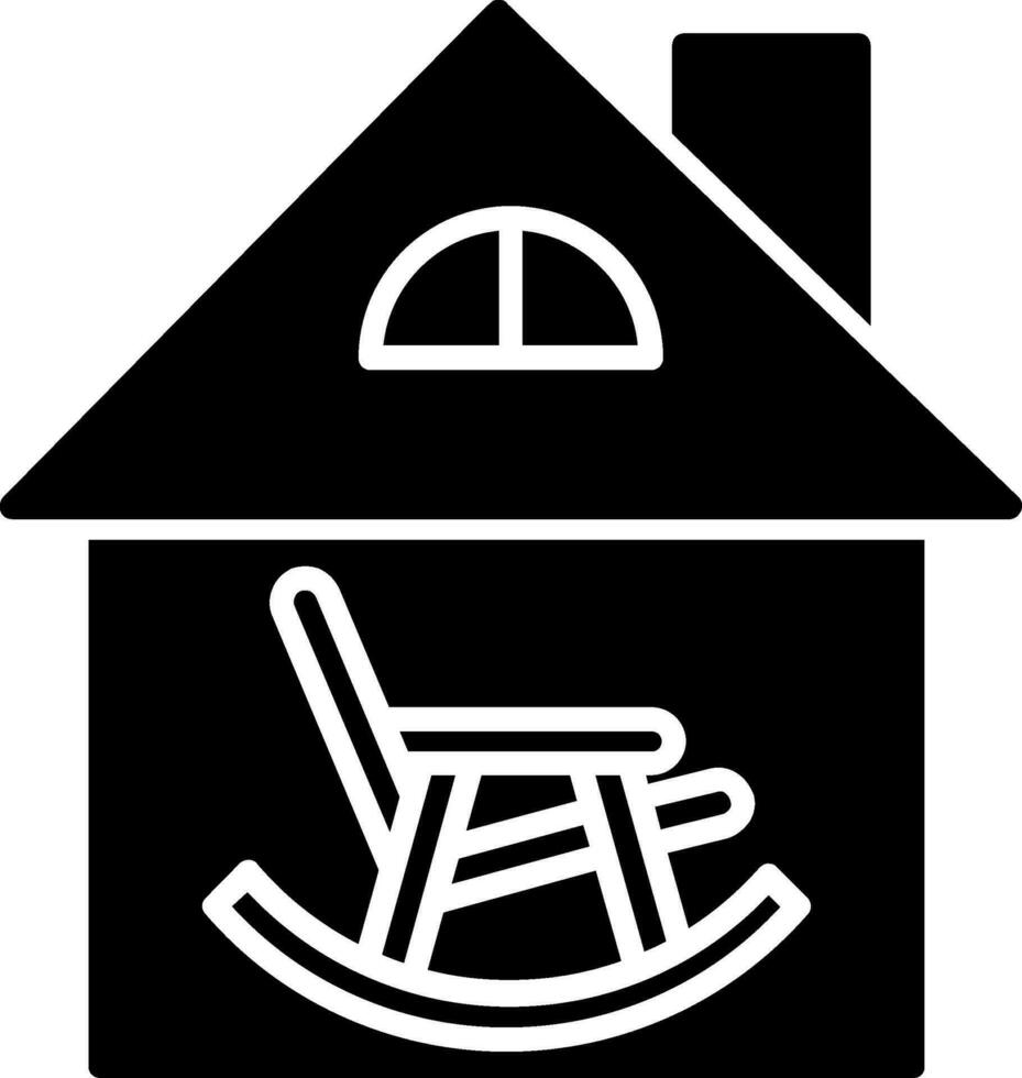 Retirement Home Vector Icon