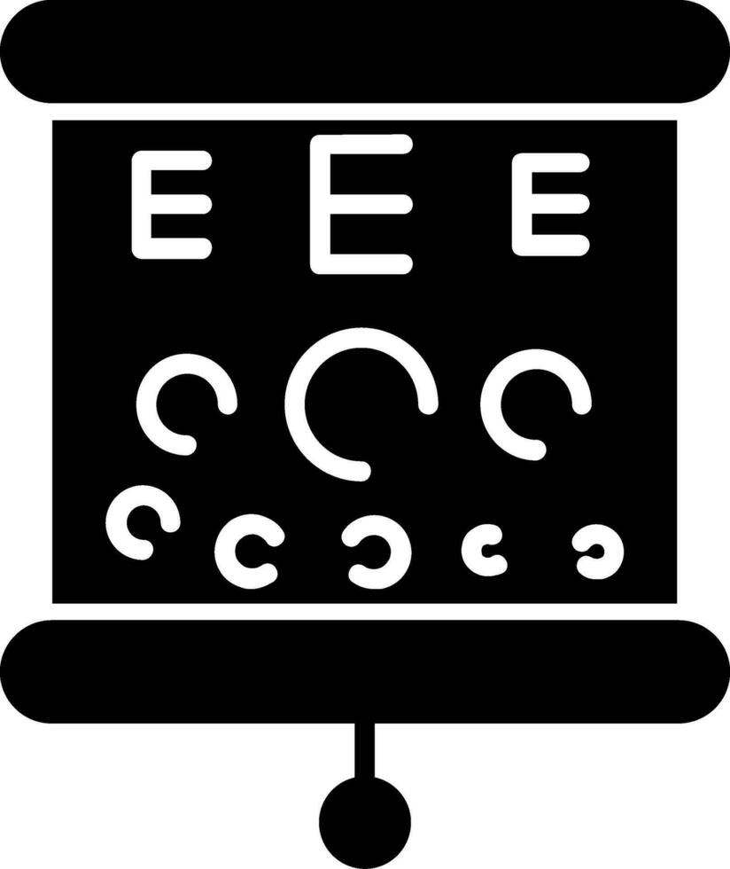 icono de vector de prueba de ojo