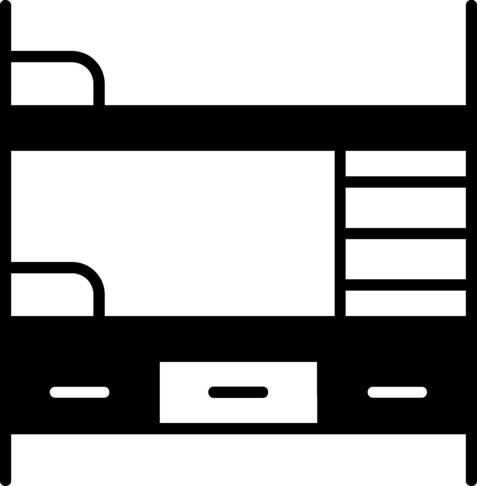 Bunk Bed Vector Icon