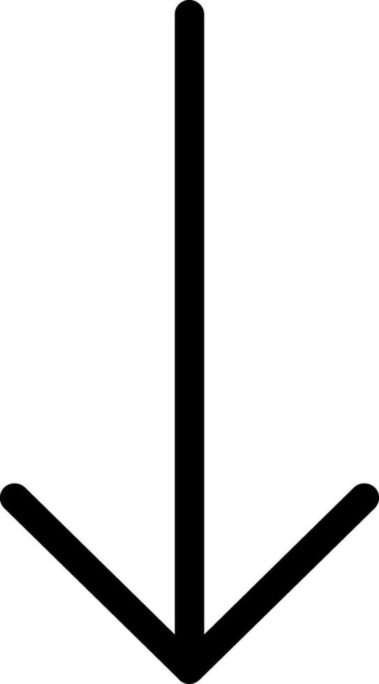 Down Arrow Vector Icon