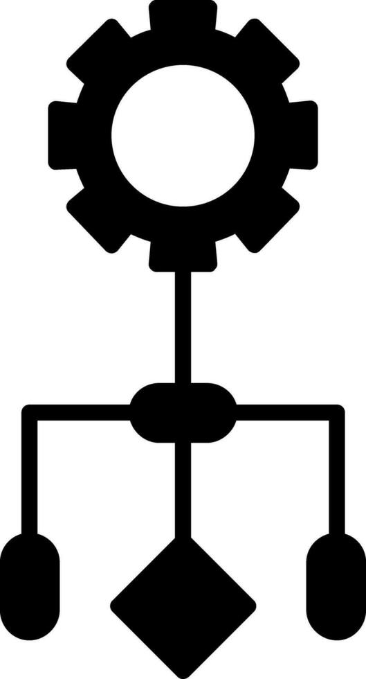 icono de vector de flujo de trabajo