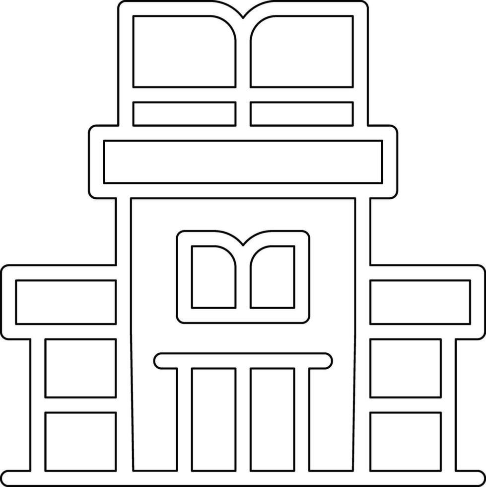 Library Building Vector Icon