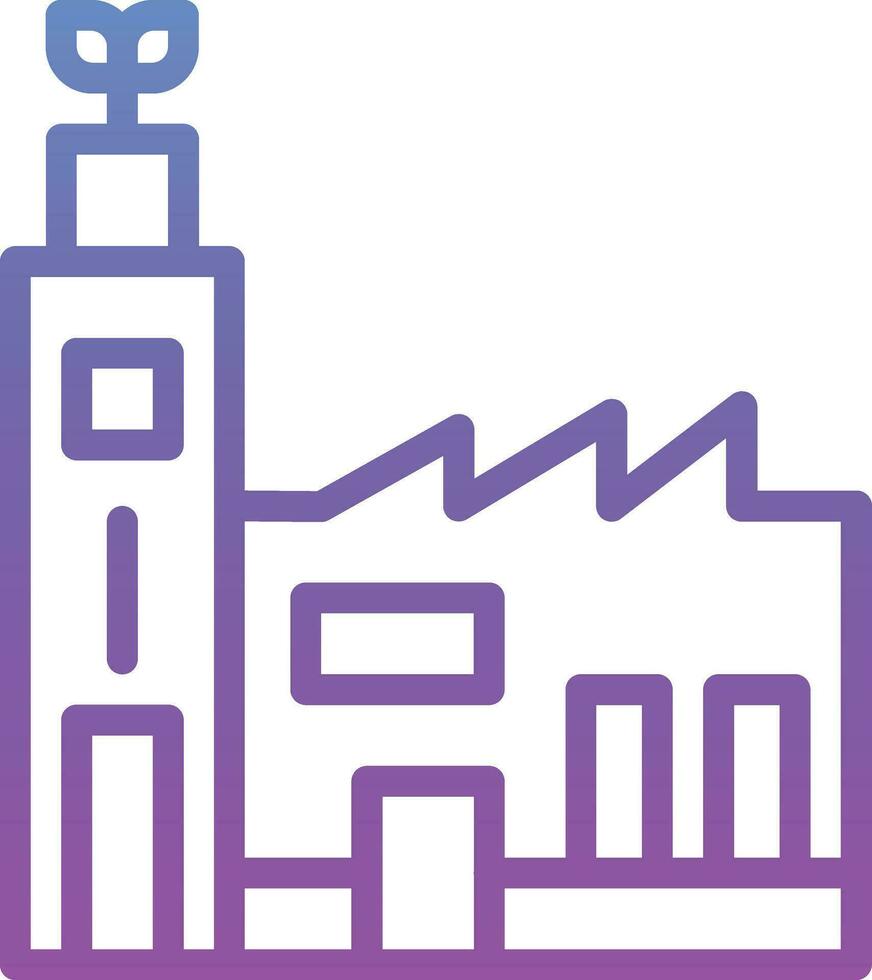 Green Factory Vector Icon