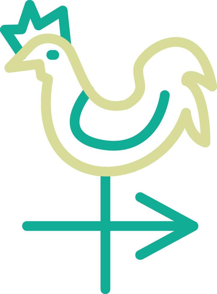 Wind Vane Vector Icon