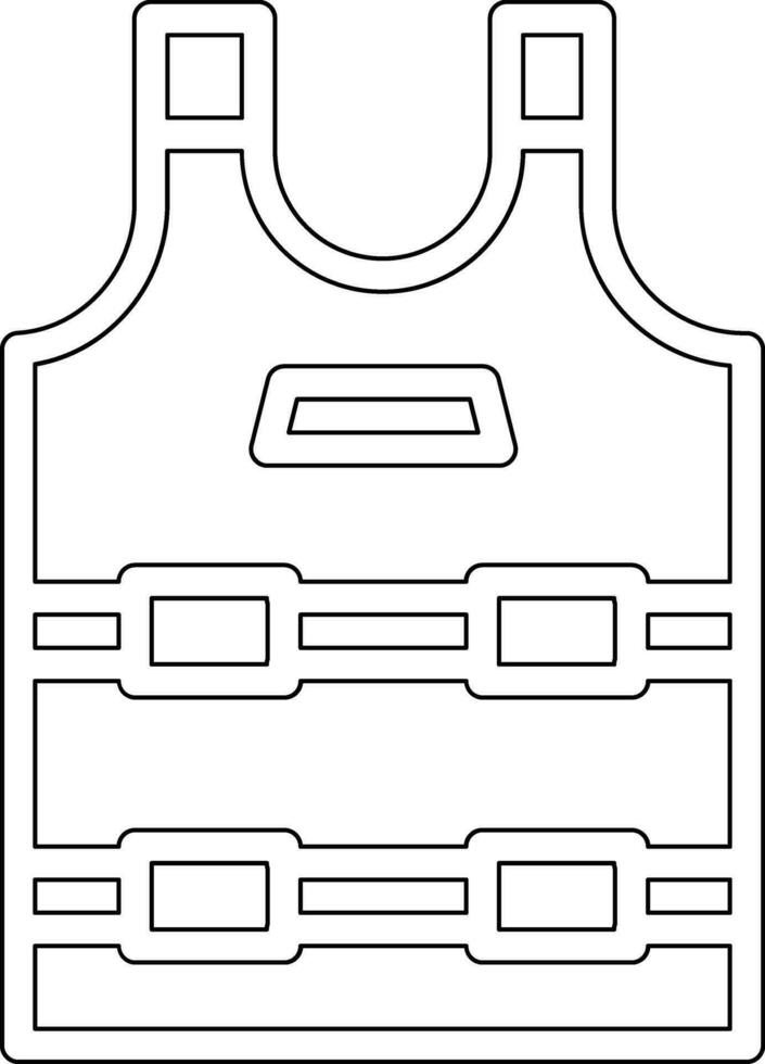 Bulletproof Vest Vector Icon