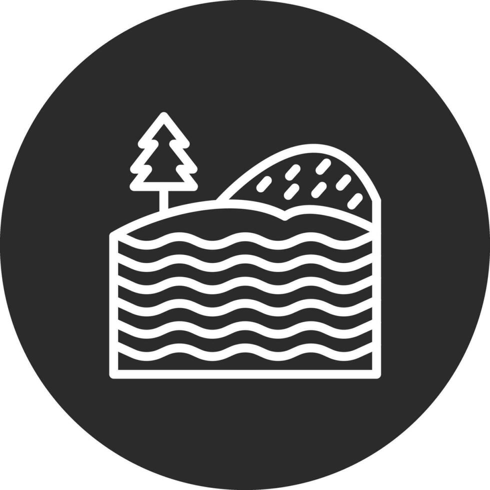 Lake Landscape Vector Icon