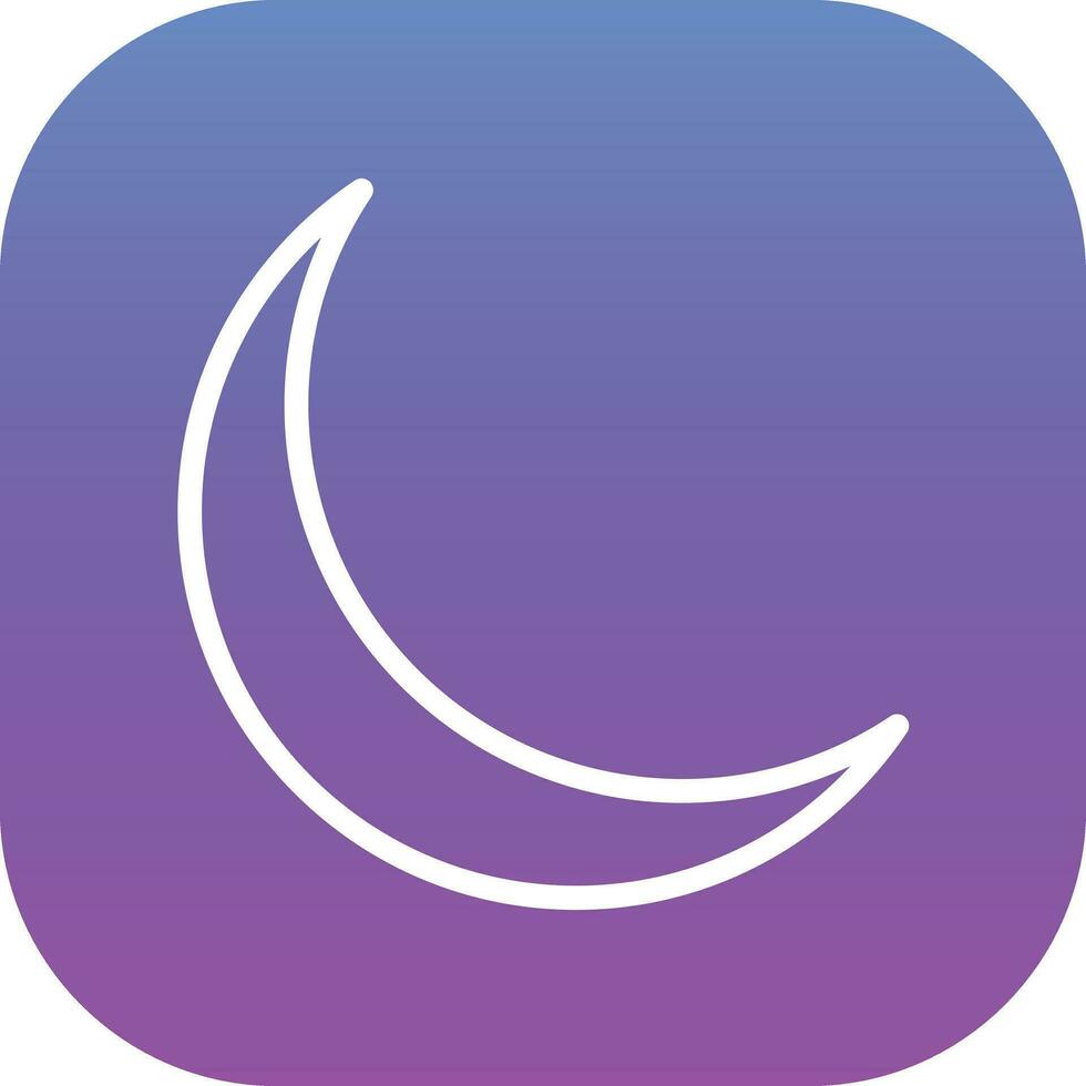Waxing Moon Vector Icon
