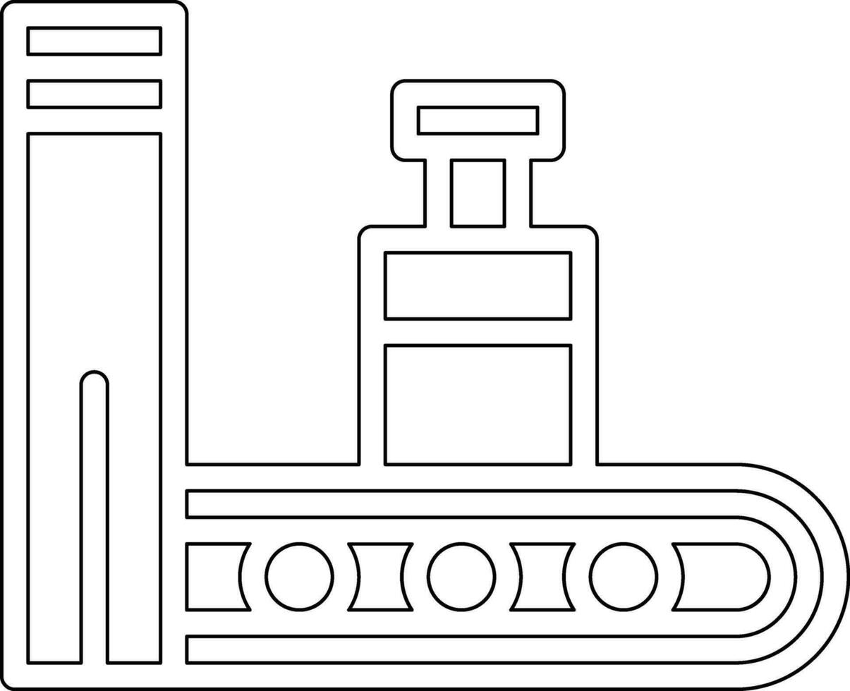 Luggage Conveyor Vector Icon