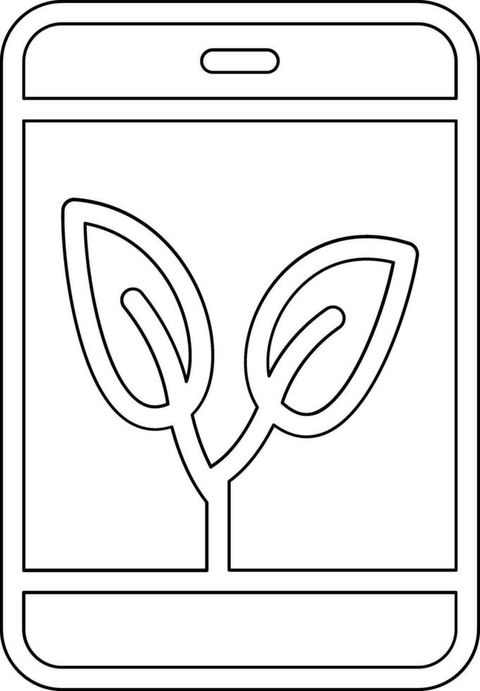 Eco Smartphone Vector Icon