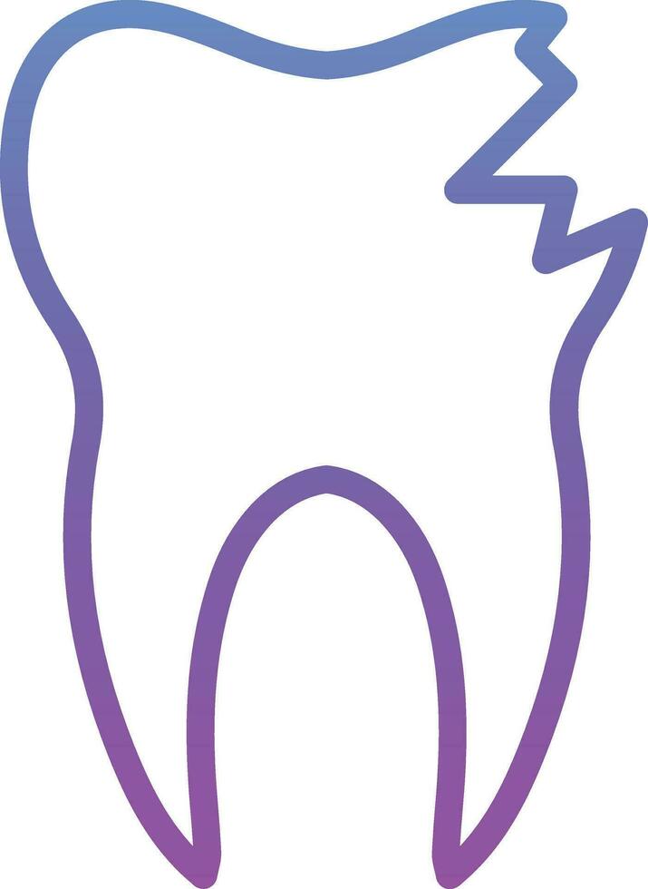 Broken Tooth Vector Icon