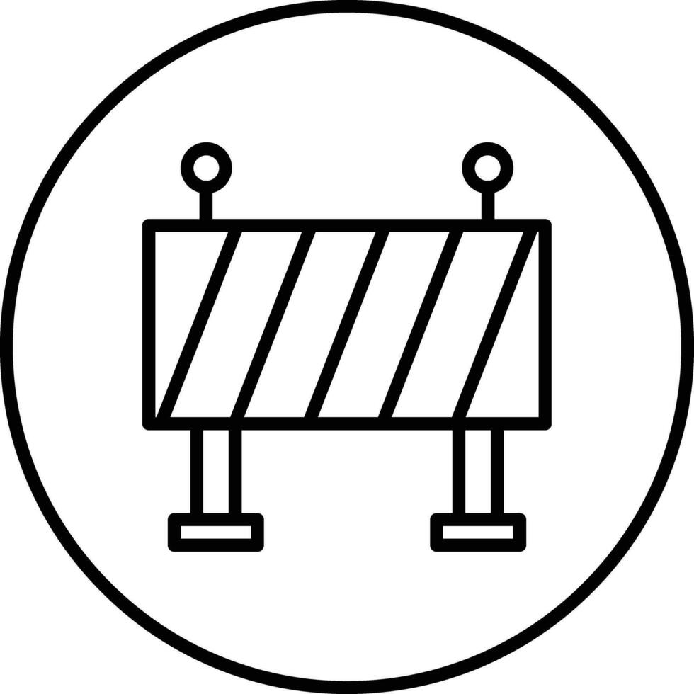 Road Block Vector Icon