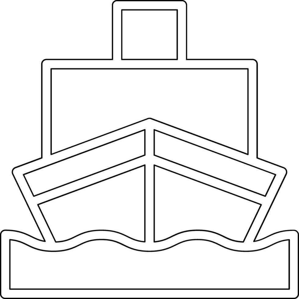 Cargo Ship Vector Icon