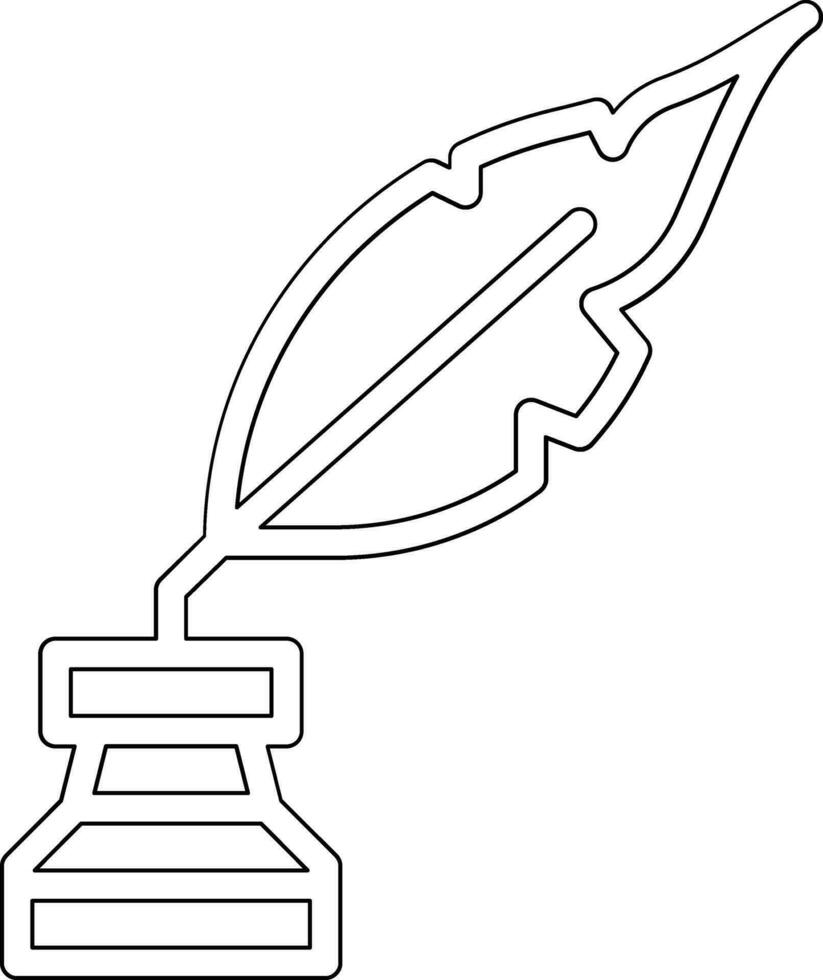 icono de vector de pluma