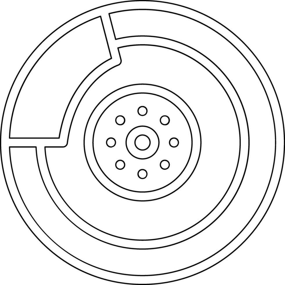 Brake Disc Vector Icon