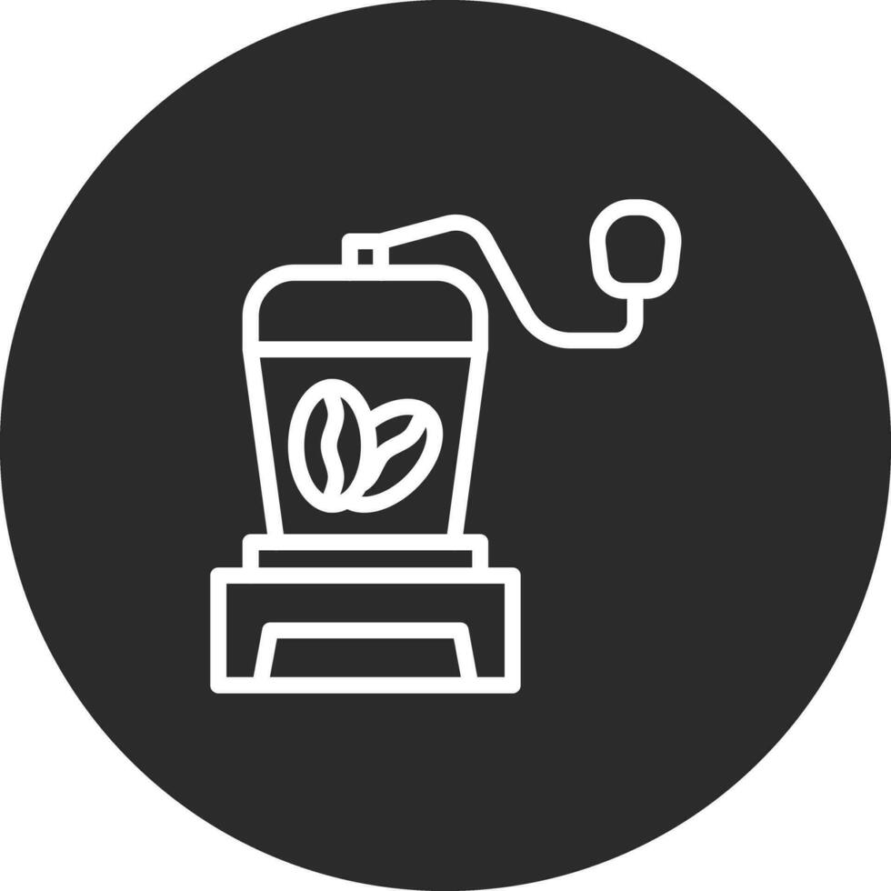 icono de vector de molinillo de café