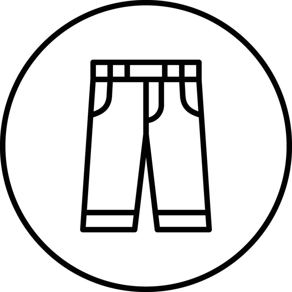 icono de vector de pantalones