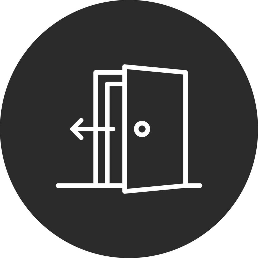 icono de vector de puerta de salida