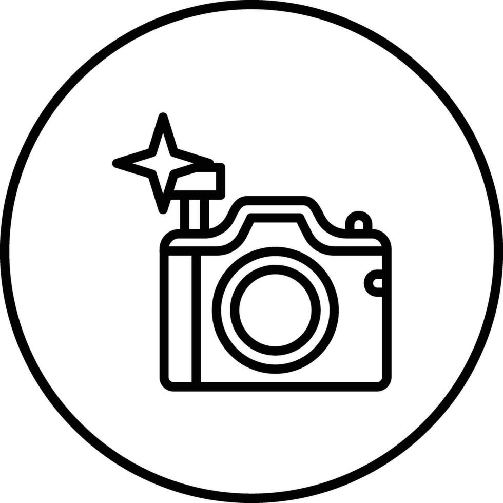Flash Camera Vector Icon