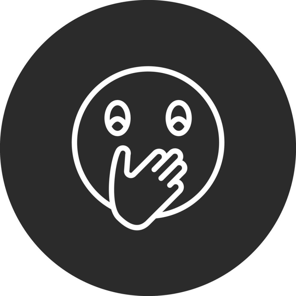 Face with Hand Over Mouth Vector Icon