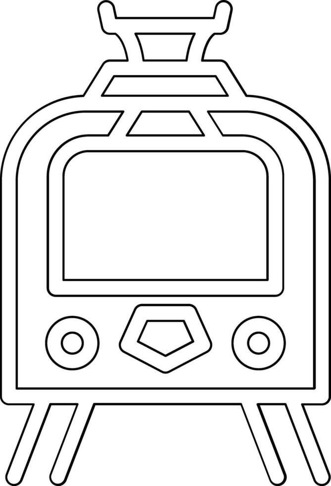 Tramcar Vector Icon
