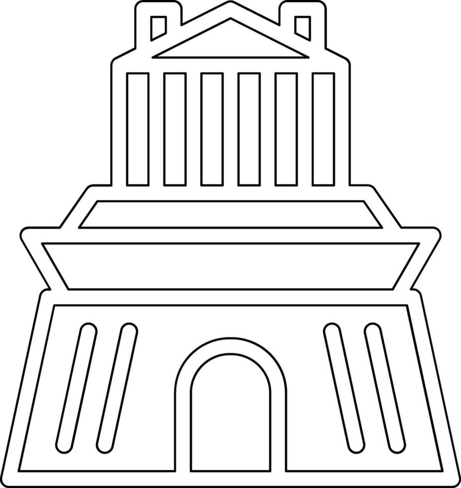 Halicarnassus Mausoleum Vector Icon