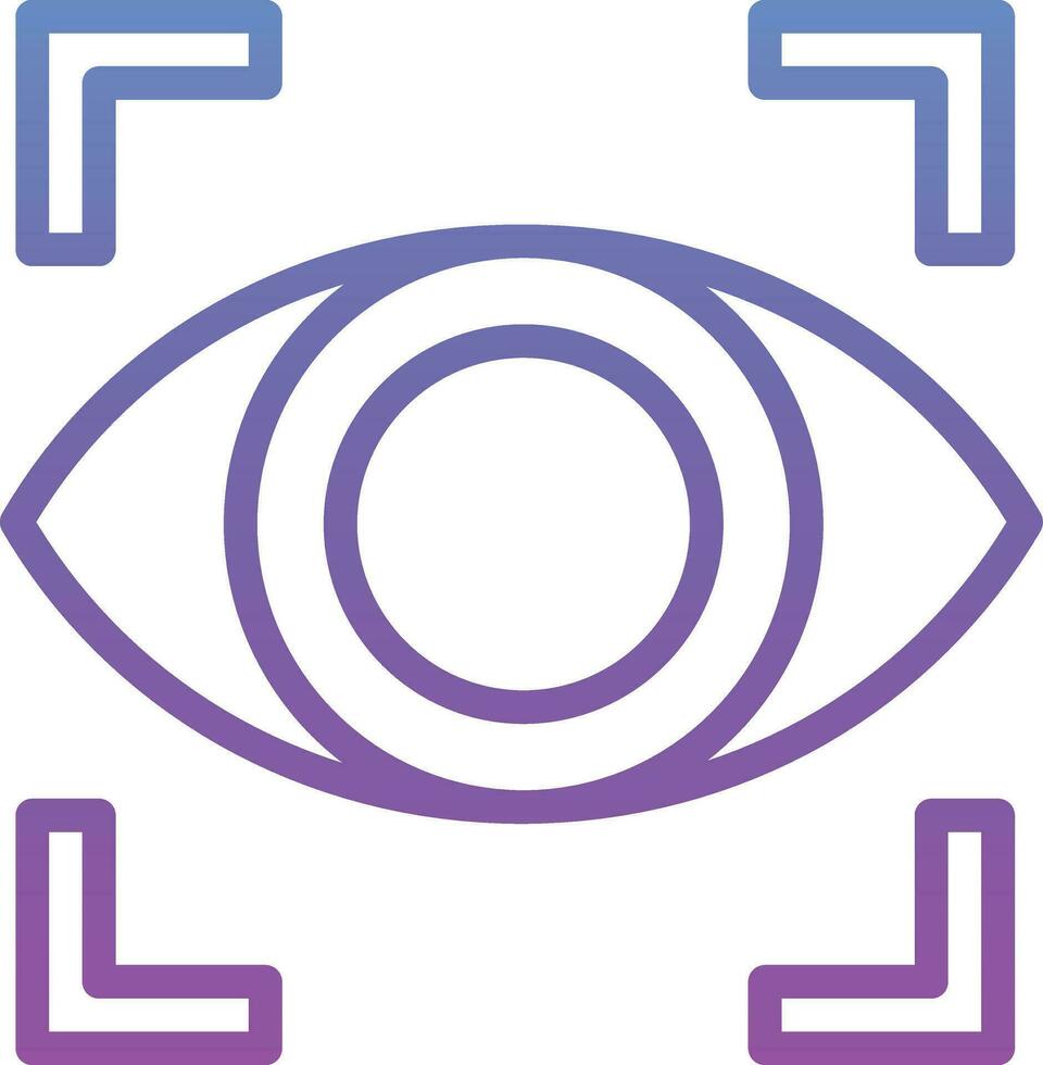 Eye Scanner Vector Icon